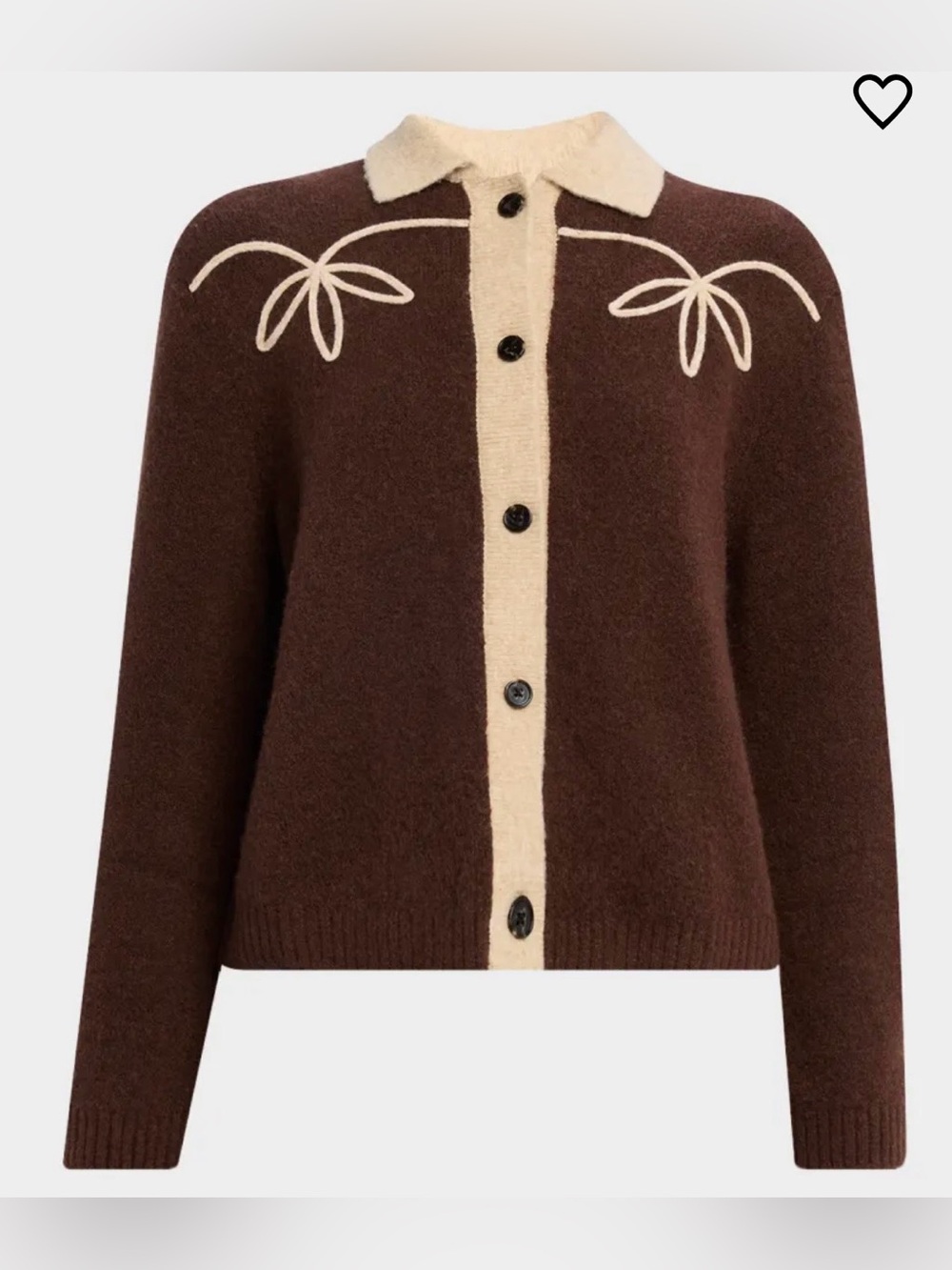 Brunna Contrast Knit Cardigan
